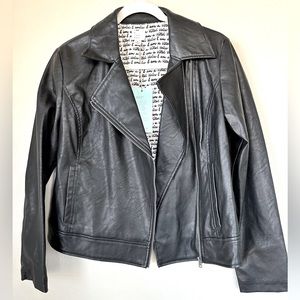 NWT Size Small Vegan Leather Jacket.